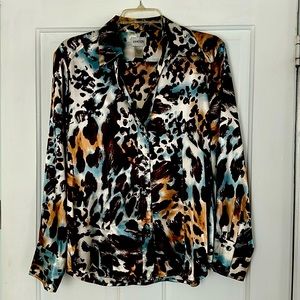 Chico’s animal print blouse
